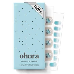 Ohora Semi Cured Gel Blue Pedi Toenail Wraps